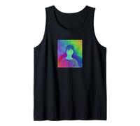 Obra de arte colorida del retrato femenino - estilo moderno Camiseta sin Mangas