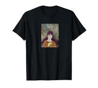 Obra de arte colorida del retrato femenino y el ginkgo biloba Camiseta