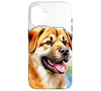 Obra de Arte de Acuarela de Perro Rafeiro do Alentejo Carcasa para iPhone 16