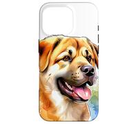 Obra de Arte de Acuarela de Perro Rafeiro do Alentejo Carcasa para iPhone 16 Pro