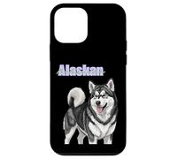 Obra de Arte de Dibujo de Perro Malamute de Alaska Carcasa para iPhone 12 Mini