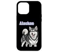 Obra de Arte de Dibujo de Perro Malamute de Alaska Carcasa para iPhone 12 Pro MAX