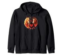 Obra de Arte de Equestrian Love Three Horses Sudadera con Capucha