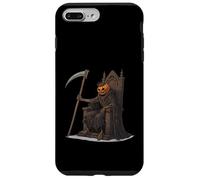 Obra de Arte de fantasía Oscura de Pumpkin Reaper Skeleton King Halloween Carcasa para iPhone 7 Plus/8 Plus