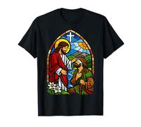 Obra de Arte de la Capilla de vidrieras de Jesús sanando al Ciego Camiseta