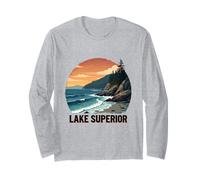 Obra de Arte de la Naturaleza escénica Superior Manga Larga