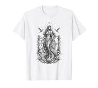 Obra de Arte de mitología Griega Siren Sea Enchantress Lyre Camiseta