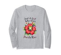 Obra de Arte de Solo una Chica Que ama Las Ranas de Puerto Rico Manga Larga