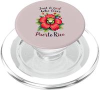 Obra de Arte de Solo una Chica Que ama Las Ranas de Puerto Rico PopSockets PopGrip para MagSafe