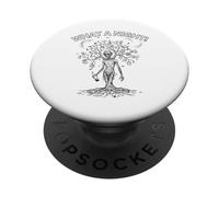 Obra de Arte de What A Night Hangover Human Tree para Amantes de Las Fiestas PopSockets PopGrip Adhesivo