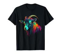 Obra de arte del amante de la cabra | Animal Colorful Goat Camiseta