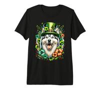 Obra de Arte del Día de San Patricio de Alaskan Klee Kai Dog Camiseta Premium