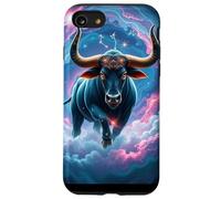 Obra de Arte del Zodiaco Galaxy Tauro - Celestial Bull Power Carcasa para iPhone SE (2020) / 7/8