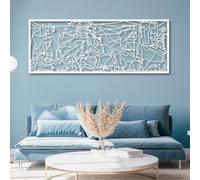 Obra de Arte en Metal para decoración de Pared: Guernica de Pablo Picasso, decoración Abstracta de Picasso, Guernica para Sala de Estar, Dormitorio, Oficina, Estudio (neg