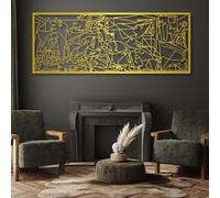 Obra de Arte en Metal para decoración de Pared: Guernica de Pablo Picasso, decoración Abstracta de Picasso, Guernica para Sala de Estar, Dormitorio, Oficina, Estudio (dor