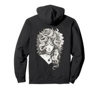 Obra de Arte Fantasía Oscura con Medusa y Serpientes Sudadera con Capucha