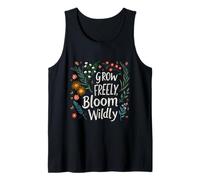 Obra de Arte Floral tremendamente inspiradora de Grow Freely Bloom Camiseta sin Mangas