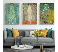 Obra de arte Gi clásica de la familia Gustav Klimt, famosa pintura en lienzo, carteles e impresiones, arte de pared, imagen para decoración de sala de estar, sin marco (60x90cm/24x35in) x3
