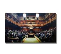 Obra de arte giclée moderna, mono, Parlamento, pintura en lienzo, pósteres, impresiones, arte de pared, imagen abstracta, decoración para sala de estar, 50x70cm (20x28in), sin marco