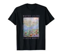 Obra de Arte icónica de Pintura Floral de nenúfares de Claude Monet Camiseta