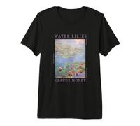 Obra de Arte icónica de Pintura Floral de nenúfares de Claude Monet Camiseta Premium