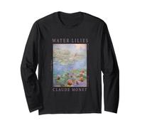 Obra de Arte icónica de Pintura Floral de nenúfares de Claude Monet Manga Larga