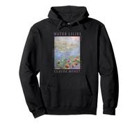 Obra de Arte icónica de Pintura Floral de nenúfares de Claude Monet Sudadera con Capucha