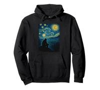 Obra de Arte Inspirada en la Noche Estrellada de Vincent Van Gogh Big Foot Sudadera con Capucha