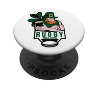 Obra de Arte Irish Shamrock Rugby Spirit PopSockets PopGrip Adhesivo