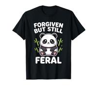 Obra de Arte Kawaii de Panda gordito perdonado Pero todavía Salvaje Camiseta