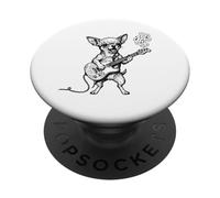 Obra de Arte Musical de Guitarra Chihuahua PopSockets PopGrip Adhesivo