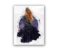 Obra de Arte Pintura 30x50cm sin Marco Acuarela Feyre Archeron ACOTAR Imprimir Night Court High Lady Sarah J Maas Poster Fan Art Gift Home Wall Decor
