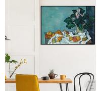 Obra de arte vintage de Paul Cézanne: Naturaleza muerta con manzanas, paisaje, póster, lienzo, impresión para pared, decoración para habitación o hogar (60x90cm)