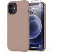 Obra maestra de protección para tu dispositivo, funda de silicona líquida compatible con cargador inalámbrico, protector de pantalla incluido que