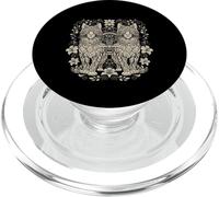 Obra Maestra Floral simétrica de Twin Cats PopSockets PopGrip para MagSafe