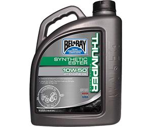 Obras Bel-Ray Thumper Racing completa sintética Ester mezcla aceite de motor 4t - 10 W50 - 4L. 99550-b4lw