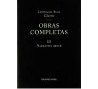 Obras Completas Iii: Narrativa Breve
