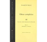 Obras Completas - Tomo III, Volumen 2 (PENSADORES ESPA?OLES MODERNOS)