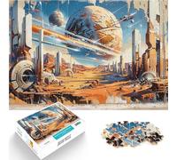 Obras de Arte de Ciencia ficción Rompecabezas para Adolescentes 1000 Piezas Juguetes de Juego desafiantes Interacción Entre Padres e Hijos 38x26cm