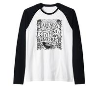 Obras de Arte de Cuervo gótico Oscuro, Literatura Vintage Camiseta Manga Raglan