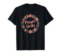 Obras DE ORACIÓN Cristiano contemporáneo con Corona Camiseta