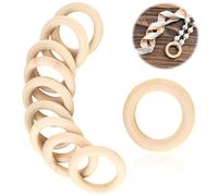 Obras maestras te esperan: personaliza decoraciones con anillos de madera natural, aros de madera lisos para la creatividad, fabricación de