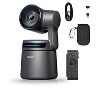 OBSBOT Tail Air NDI activado con mandos a distancia, cámara web Tail Air | PTZ Camera de seguimiento de IA, aplicación inteligente, HDMI/USB-C inalámbrico, cámara de vídeo para LiveStream/Iglesias
