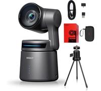 OBSBOT Tail Air NDI NH3 Activado con Trípode, 4K NDI Cámara Web, Cámara PTZ con Seguimiento por IA, Conexión Inalámbrica HDMI/USB-C, Cámara de Vídeo para Transmisiones en Directo/Iglesias/Deportes