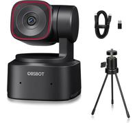 OBSBOT Tiny 2 Lite, PC Cámara Web PTZ 4K 1080P@60fps HDR con Trípode | Seguimiento Por IA, Micrófonos Con Cancelación De Ruido Por IA, Control Por Gestos, Enfoque Automático, Plug&Play