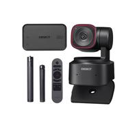 OBSBOT Tiny 2 Lite Webcam 4K con Adaptador HDMI, Mando a Distancia y Trípode, Cámara PTZ de Streaming con Seguimiento por IA, Sensor de 1/2", Control por Gestos, 60 fps, HDR, Micrófonos, Webcam para O