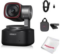 OBSBOT Tiny 2 PTZ 4K Webcam 1/1,5" CMOS 4X enfoque más rápido USB 3.0 10 veces más rápido transferencia de datos control por voz, con paño de limpieza