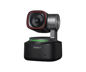 OBSBOT Tiny 2 - PTZ 4K Webcam con Seguimiento de IA, Control por Voz, Control por Gestos, Enfoque Automático, USB3.0, Múltiples Modos, Cámara Web para PC, Conferencias, Transmisiones, Zoom.