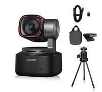 OBSBOT Tiny 2 PTZ 4K - Webcam de 1/1,5" CMOS 4X, Enfoque más rápido, USB 3.0, transmisión de Datos 10 Veces más rápida, Control por Voz, con minitrípode de Mesa