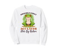 Observa Primero, Actúa Después - Amantes Ranas Primavera Sudadera